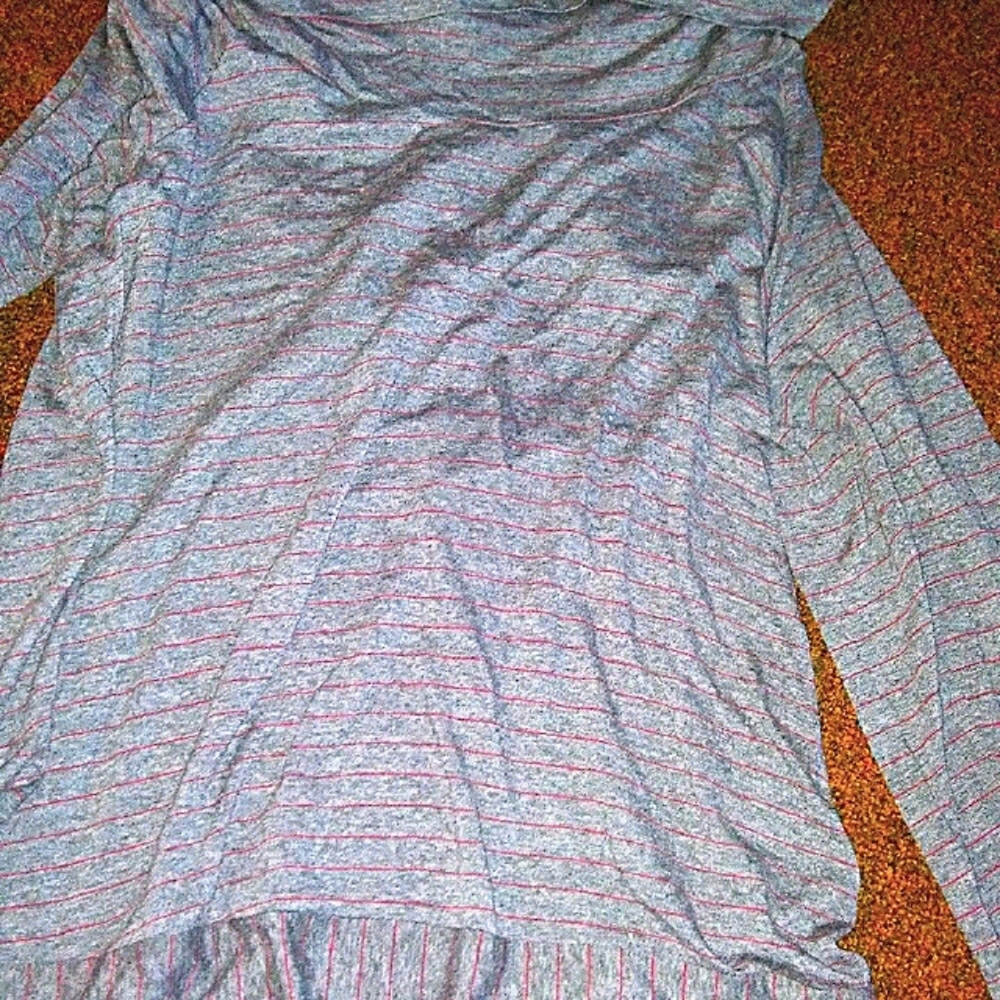 Ella Moss cowl neck striped top